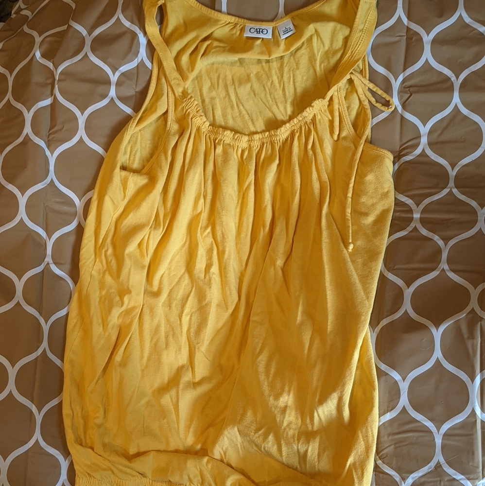 Yellow Cato Tank Top size Large